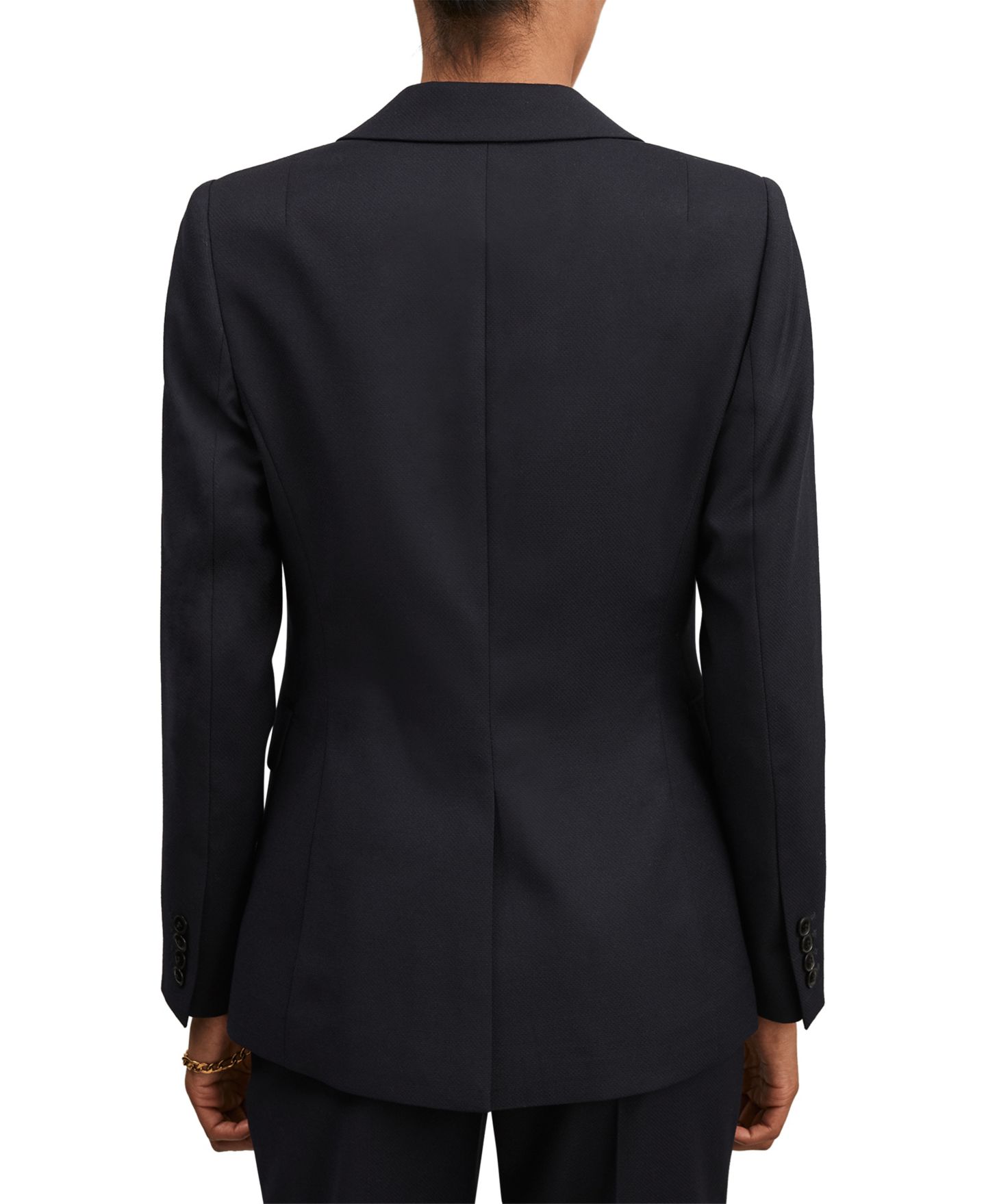 Женский пиджак REISS Haisley Tailored Single-Breasted Blazer, цвет: Тёмно-синий — фото 4