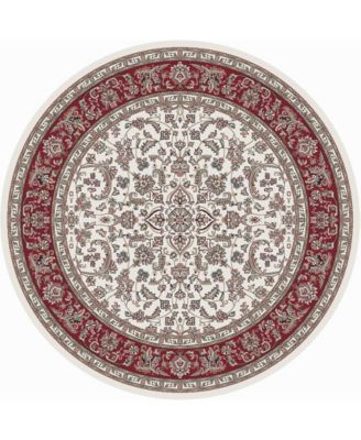 Navelli Kashan 7'10" x 7'10" Round Area Rug