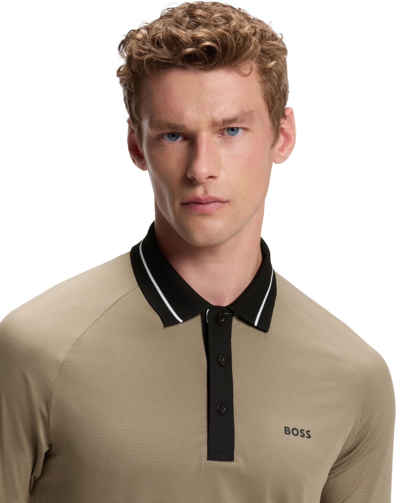 Мужское поло Hugo Boss Contrast Logo Slim-Fit Polo Shirt, цвет: Зелёный — фото 5