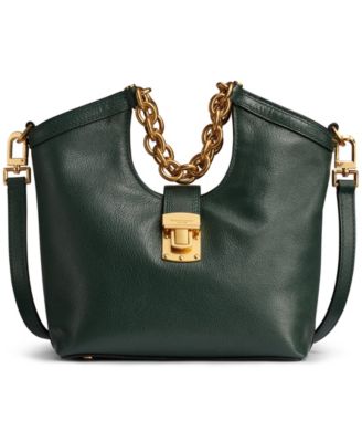 Leno Leather Adjustable Strap Small Tote Handbag
