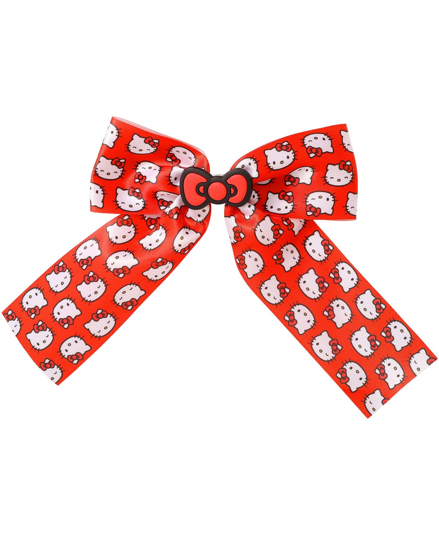 Детские аксессуары для волос Hello Kitty Hair Bow Barrette Official License, Sanrio Hair Accessories, цвет: Красный — фото 1