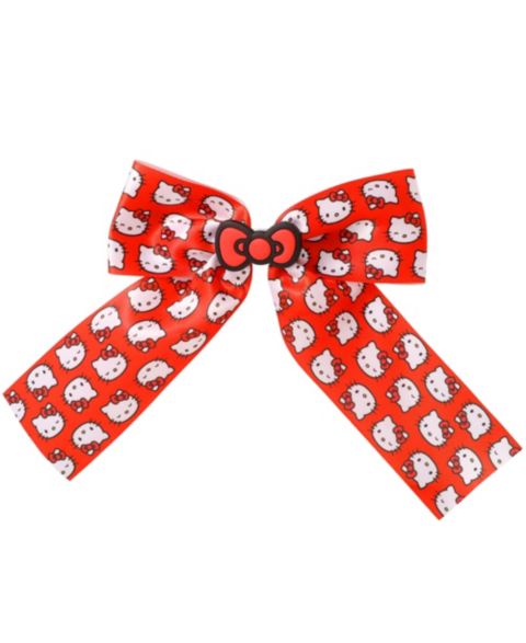 Детские аксессуары для волос Hello Kitty Hair Bow Barrette Official License, Sanrio Hair Accessories, цвет: Красный