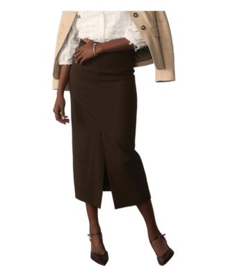 Women's Oliena High Waisted Pencil Midi Skirt