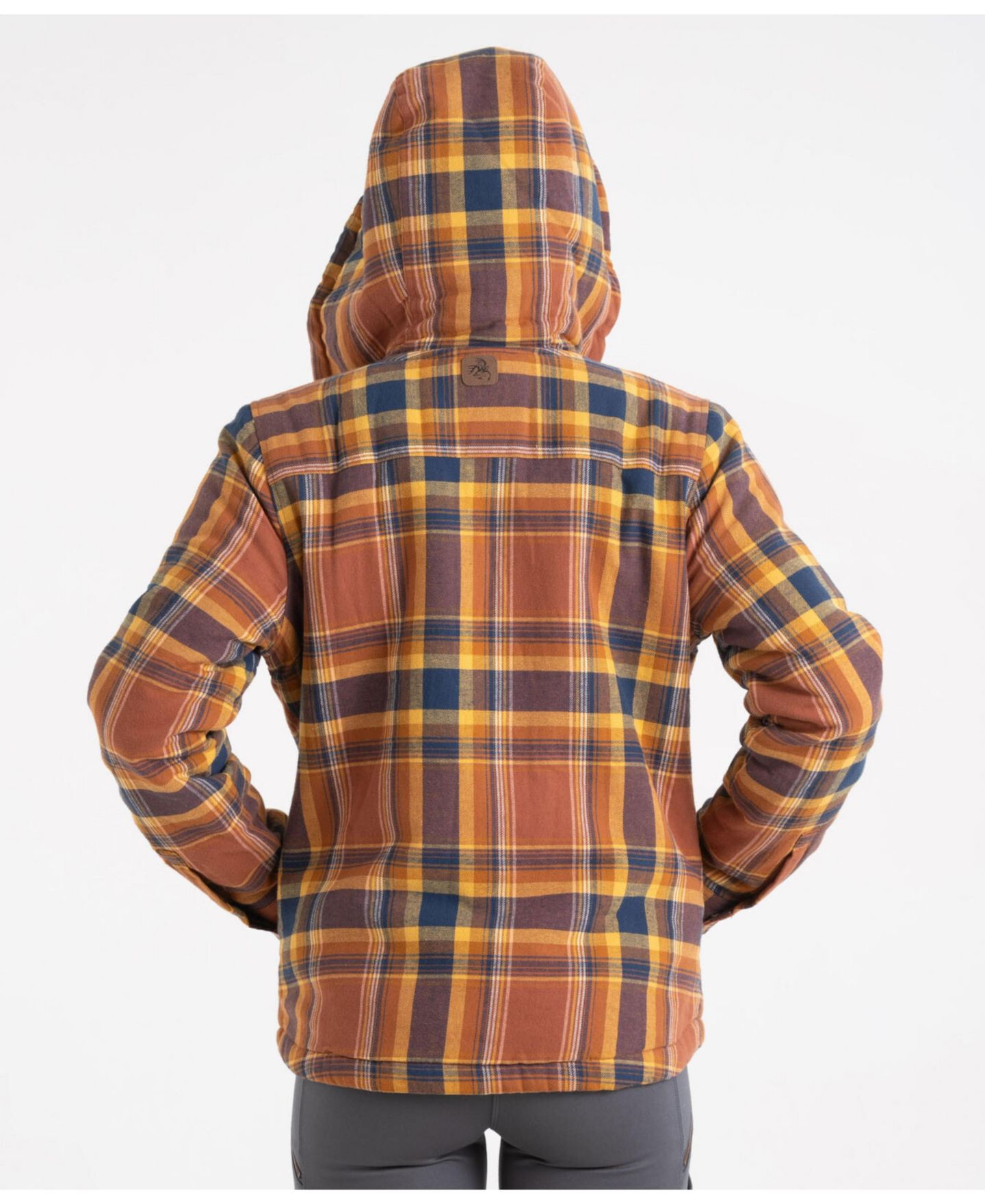 Женская куртка Legendary Whitetails Woodland Berber Lined Hooded Shirt Jacket, цвет: Клетчатый, вариант 1 — фото 3