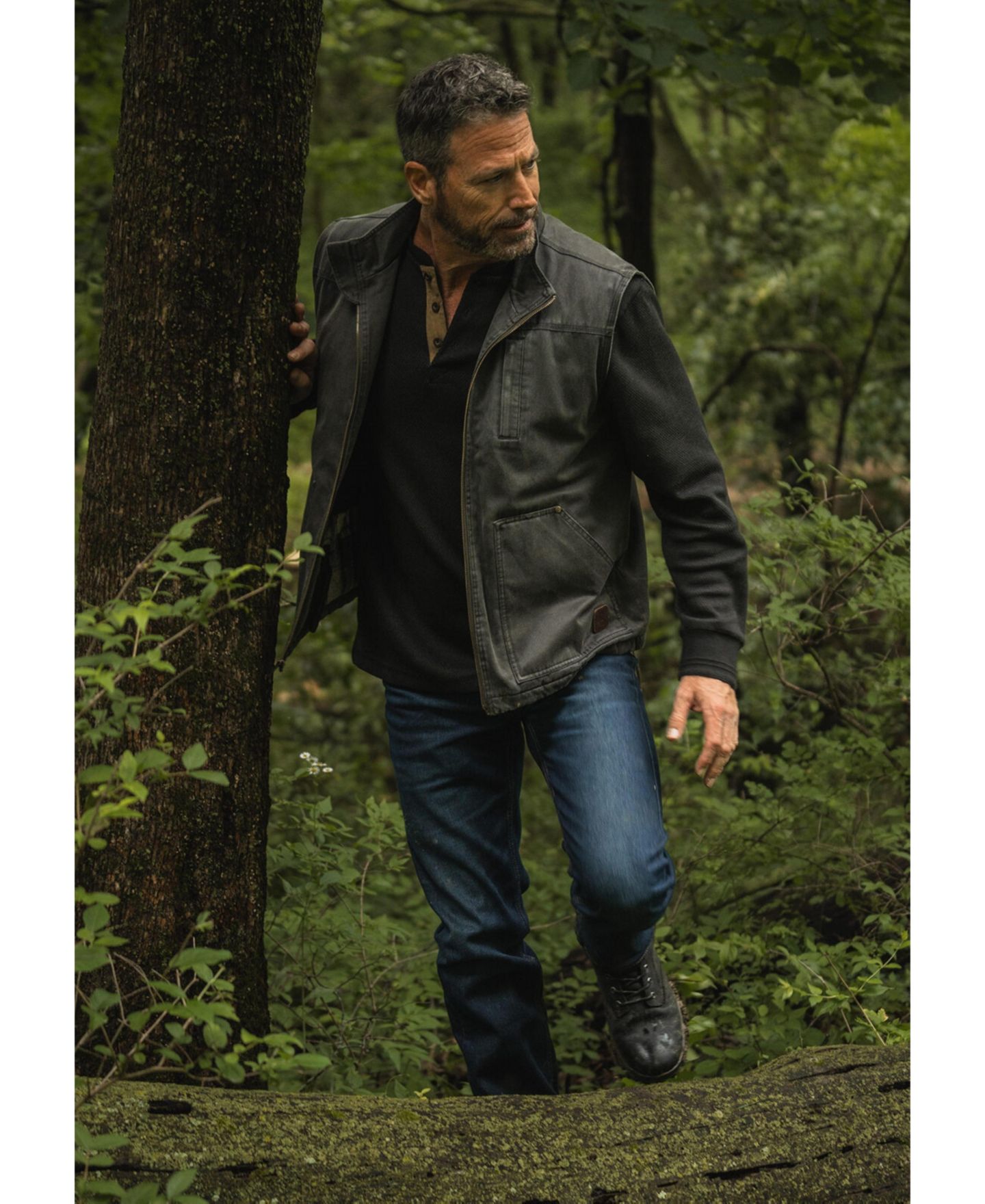 Мужской жилет Legendary Whitetails Big & Tall Journeyman Plaid Lined Water Resistant Vest, цвет: Tarmac — фото 5