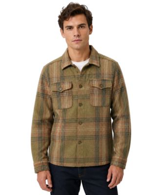 Men's Buffalo Plaid Regular-Fit Shirt Jacket