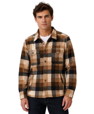 Men's Printed Corduroy Shirt Jacket