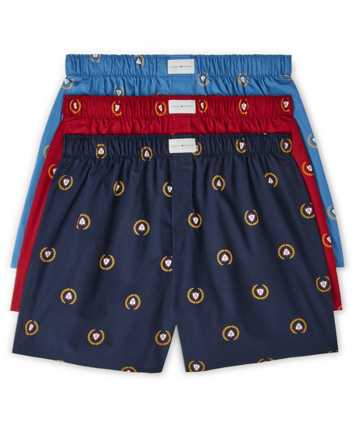 Tommy Hilfiger Men's Classics Cotton Woven Boxer Shorts, 3-Pack
