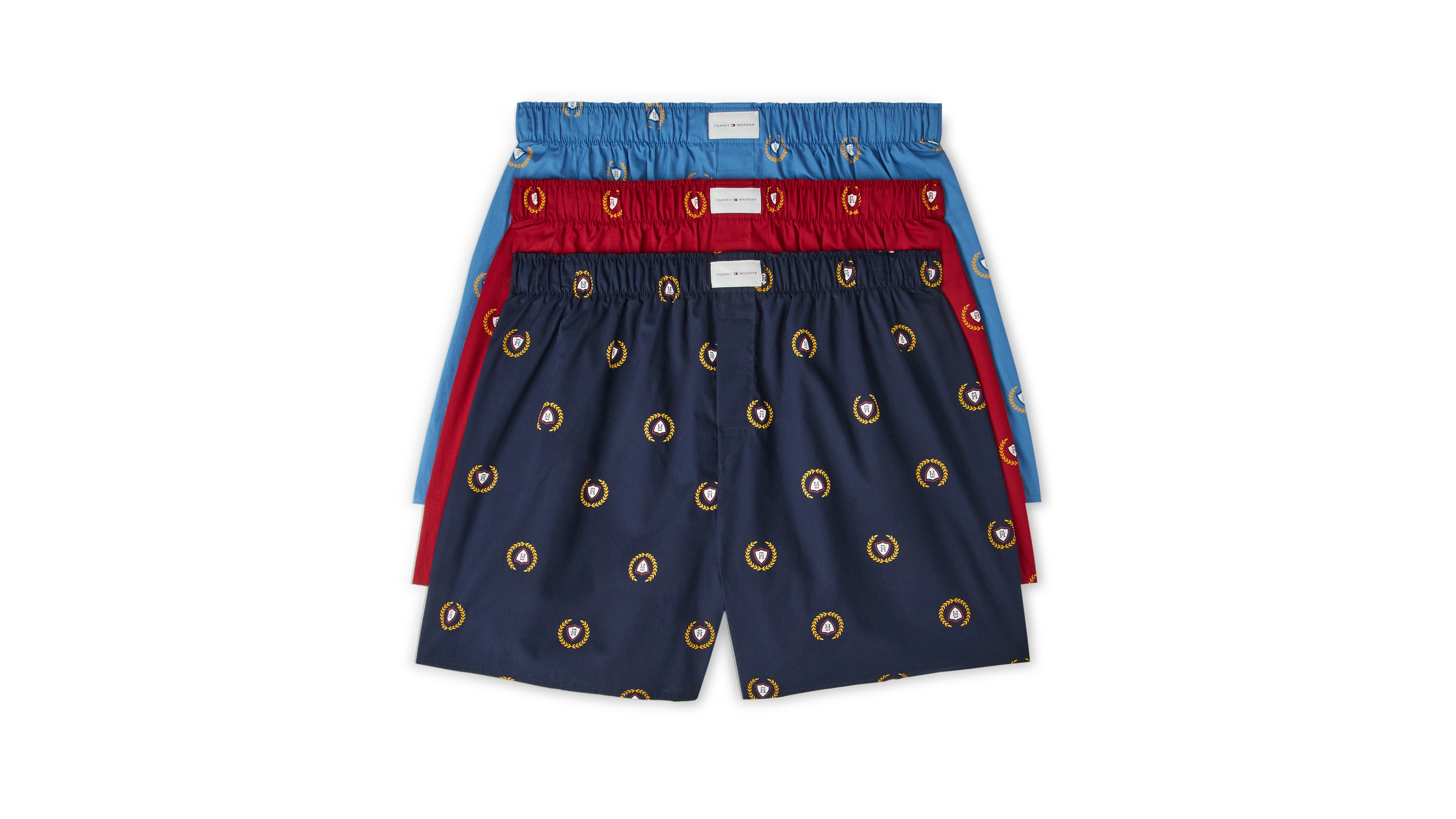 Tommy Hilfiger Men's Classics Cotton Woven Boxer Shorts, 3-Pack