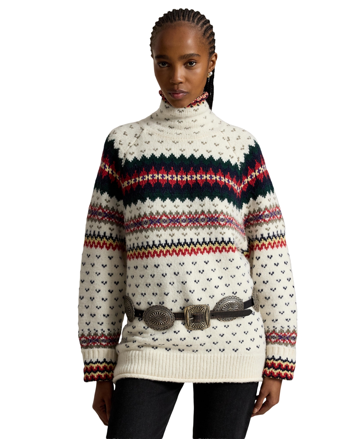Polo Ralph Lauren Women's Fair Isle Wool-Blend Turtleneck Sweater