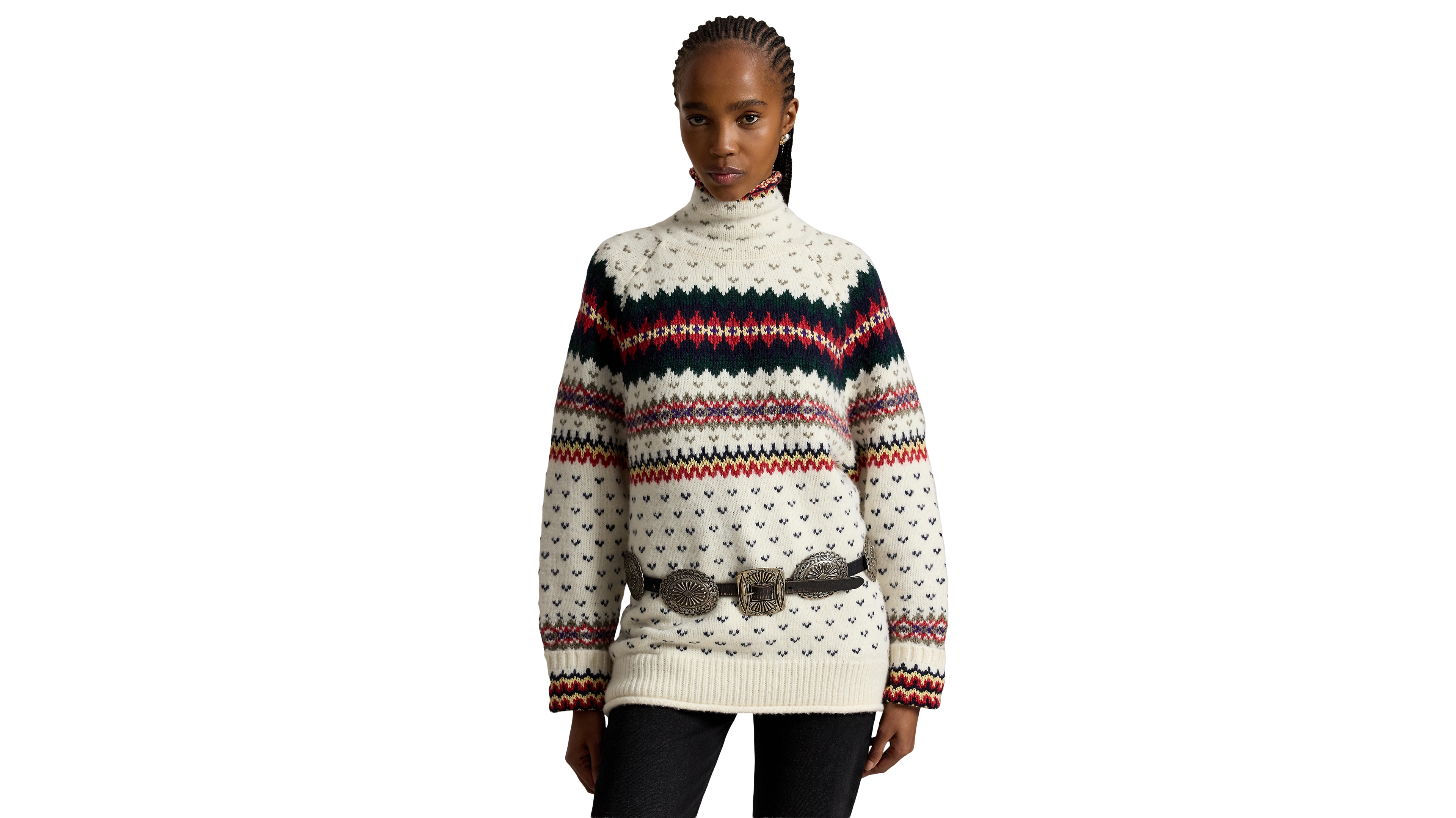 Polo Ralph Lauren Women's Fair Isle Wool-Blend Turtleneck Sweater