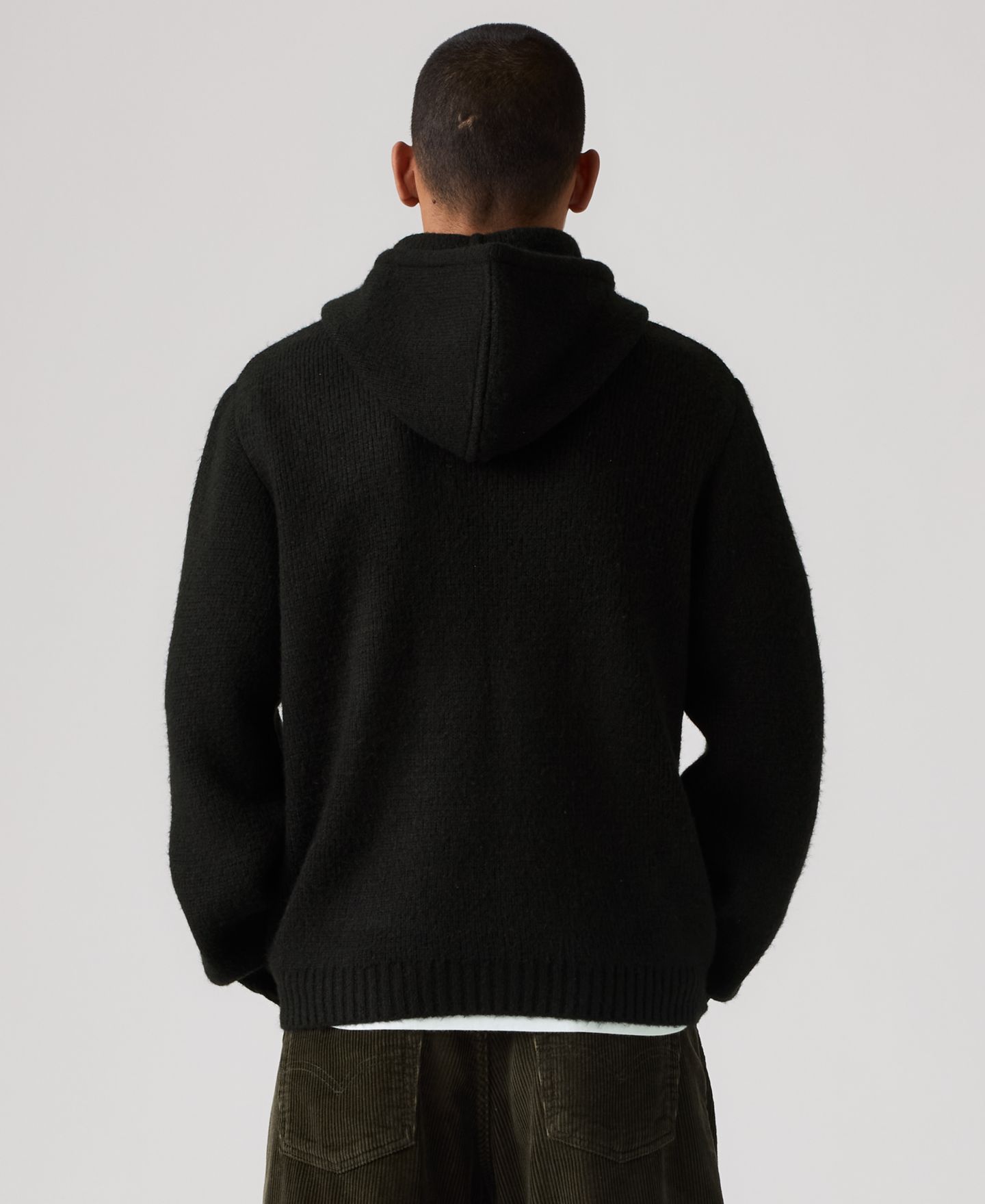 Мужской свитер Levi's Portola Hooded Kangaroo-Pocket, цвет: Чёрный — фото 4