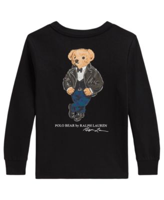 Boys' 2T-7 Polo Bear Long-Sleeve T-Shirt