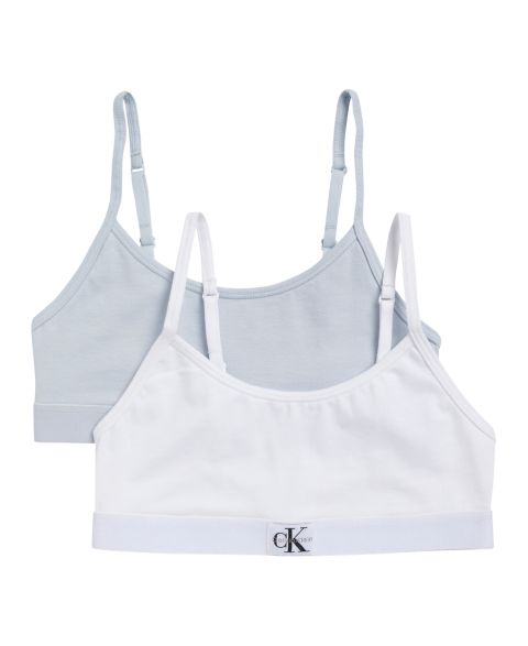 Бра Monologo, хлопок, 2 шт. — Calvin Klein, цвет: Белый