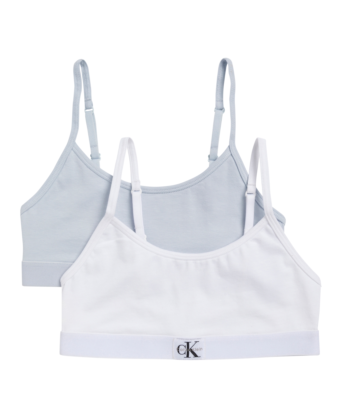 Calvin Klein Girls' 6-16 Seven Cotton Span Monologo Underwear, 3-Pack
