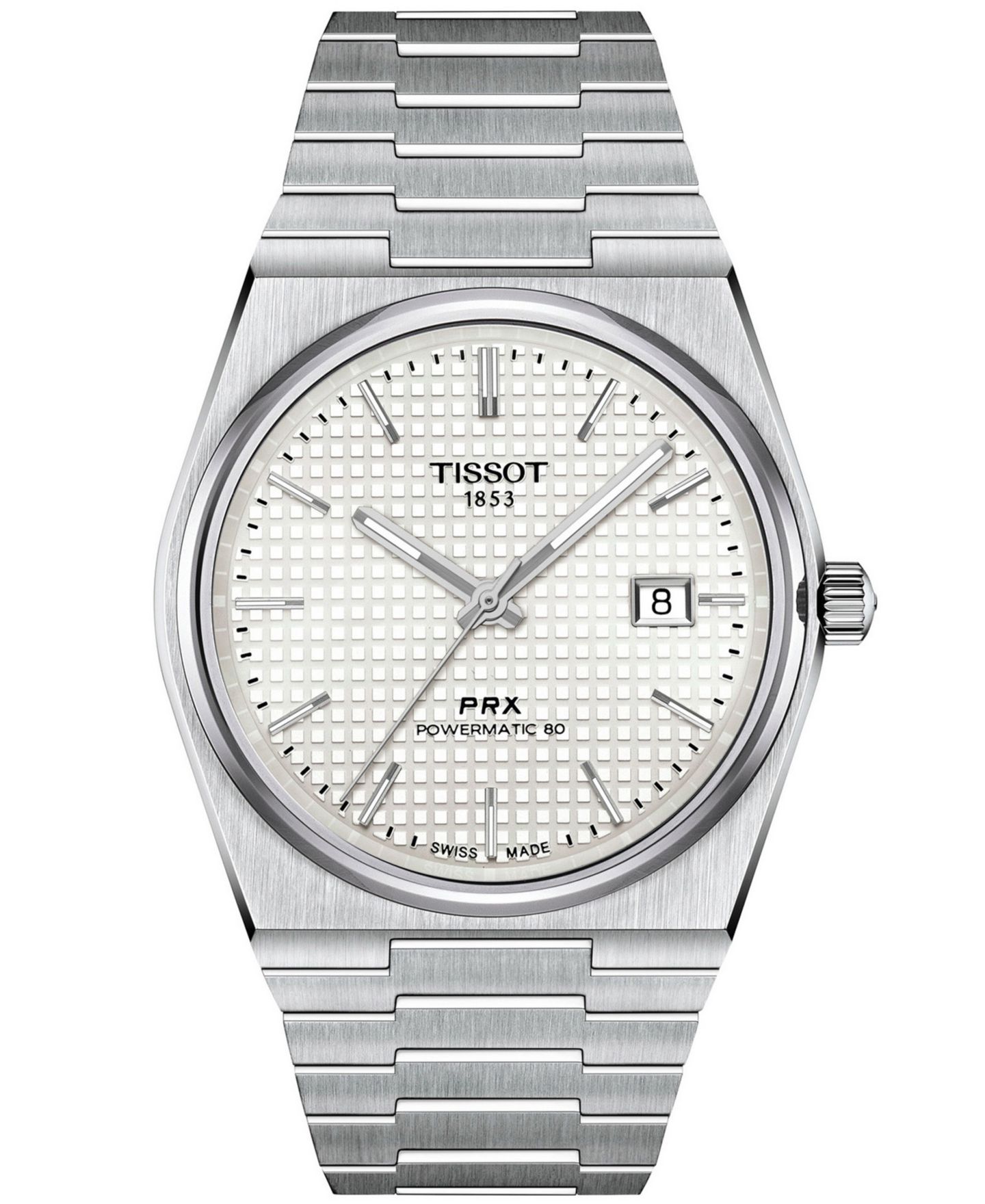 Мужские часы Tissot Automatic PRX Silver Stainless Steel Watch 40mm — фото 1