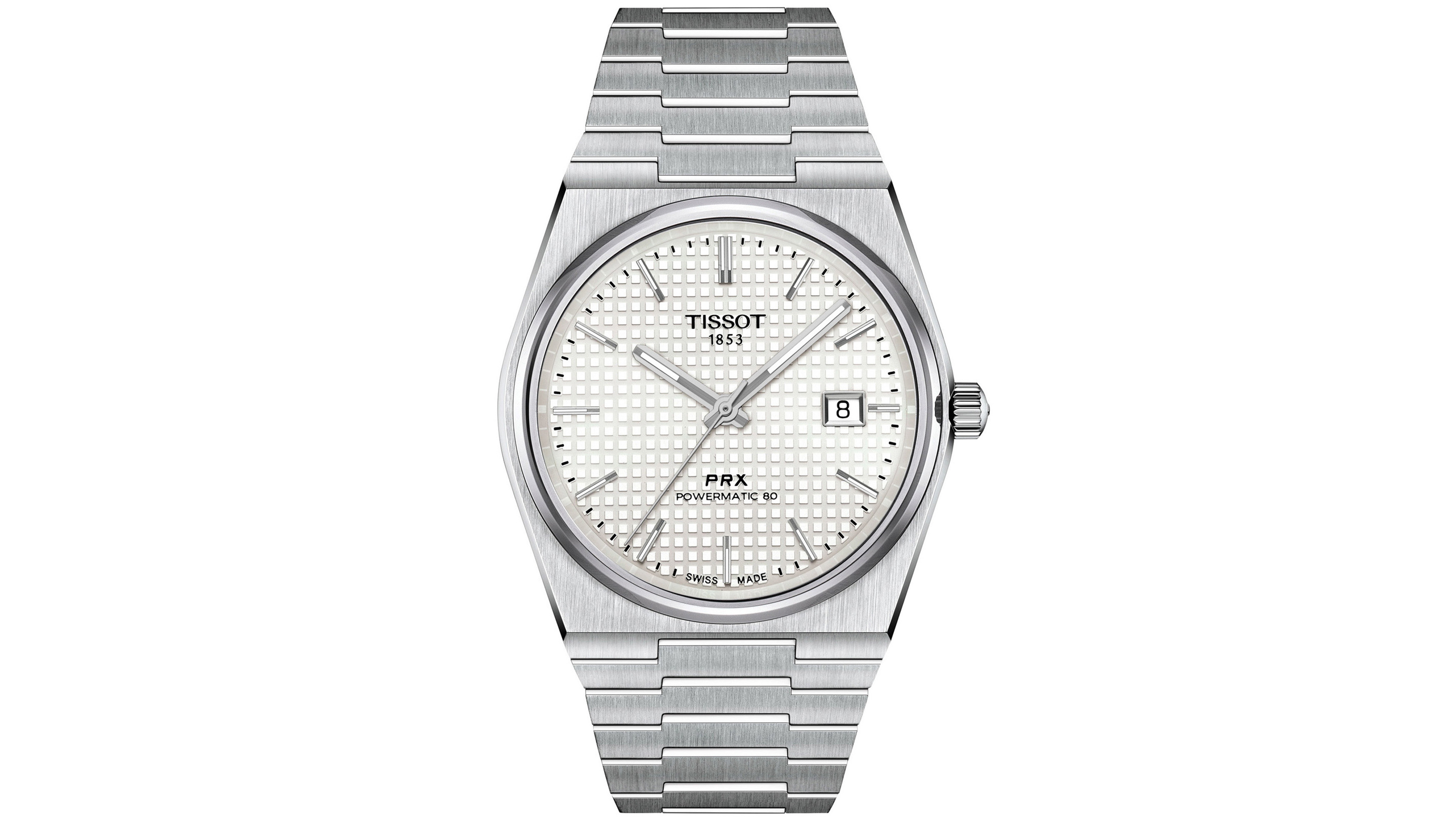 Tissot Men's Automatic Prx Silver Stainless Steel Watch 40mm