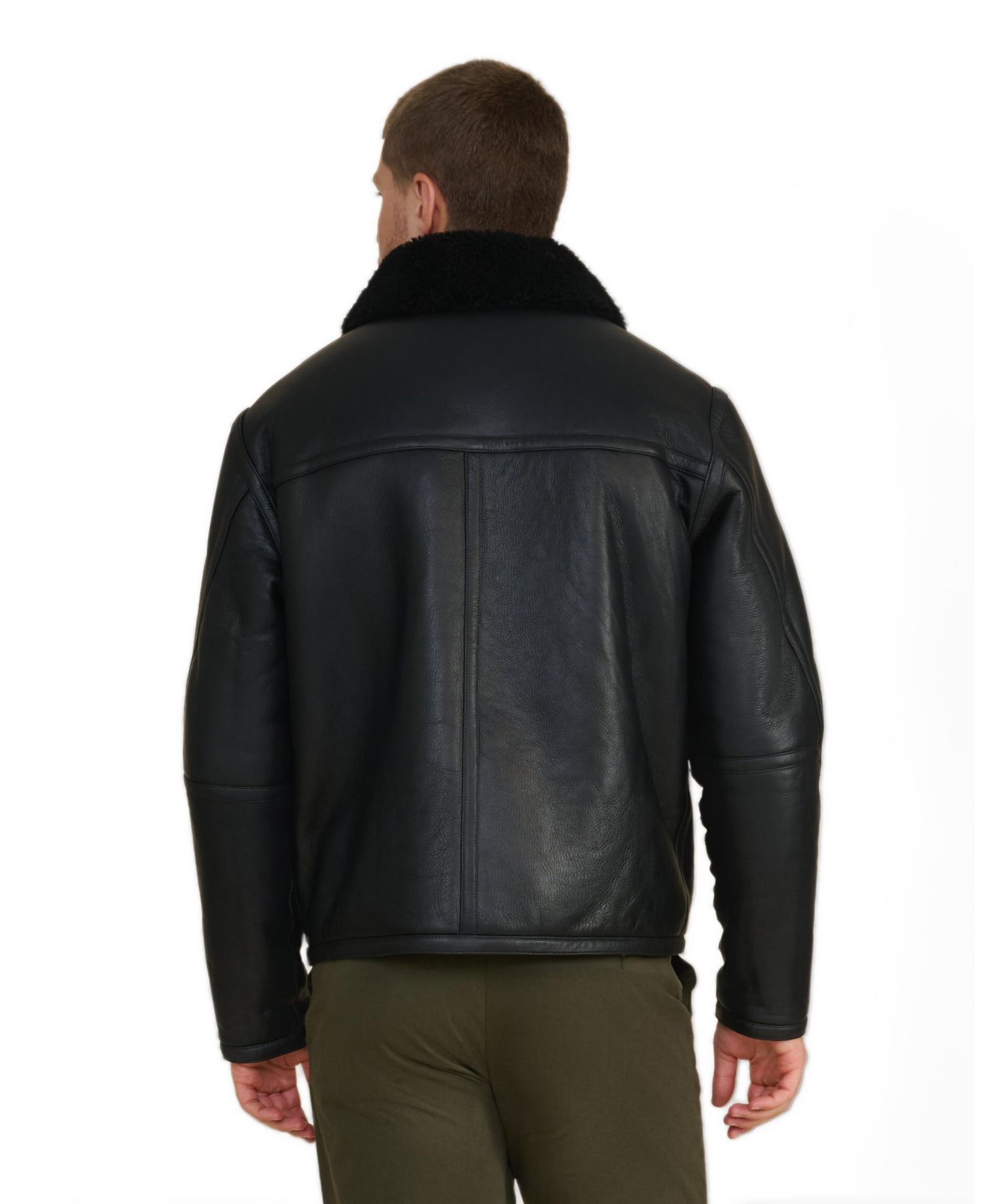 Men's Landon Leather Shearling Jacket