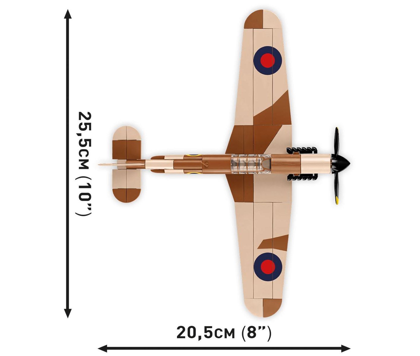 Детский конструктор COBI Historical Collection Wwii Hawker Hurricane Mk. I Plane 138-Piece Building Set, Ages 6+ — фото 5