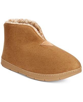 Club Room Men's Faux Suede Bootie Slippers, Only at Macy's - All Men's Shoes - Men - Macy's