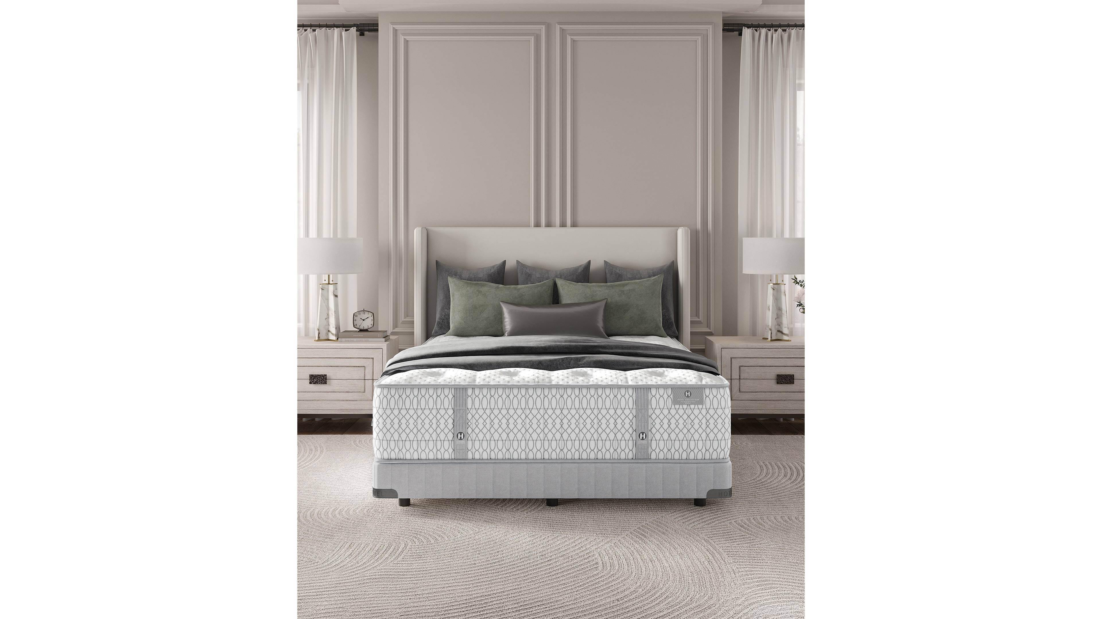Hotel Collection by Aireloom Holland Maid 14.5" Firm Streamline Mattress, California King Split