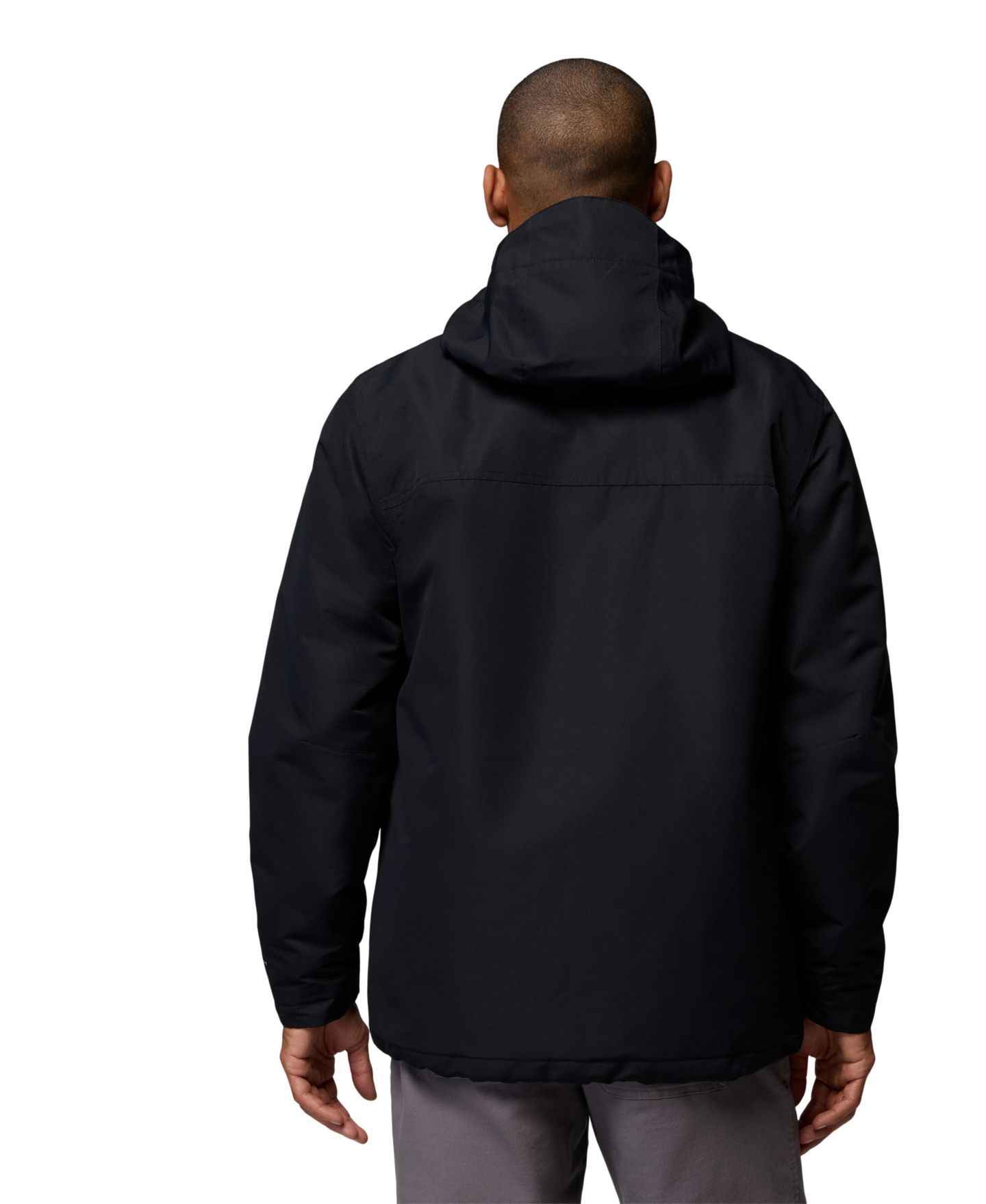 Мужская куртка Columbia Landroamer Fleece-Lined Waterproof Hooded, цвет: Чёрный — фото 6