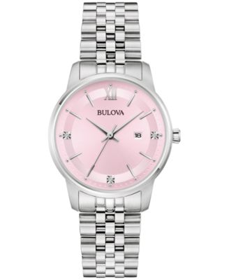 Women's Classic Quartz Silver-Tone Stainless Steel Bracelet Watch 32mm