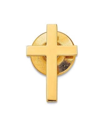 Men's 14k Gold Cross Tie Tac