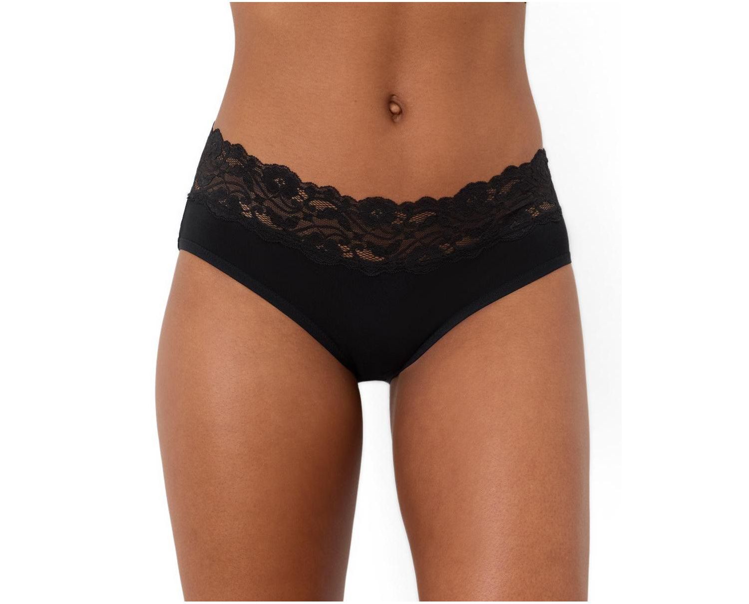 Women's Lace Waist Brief 3-Pack Made with Organic Cotton