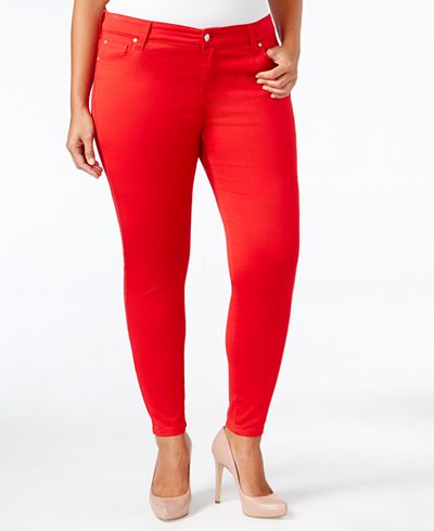 Celebrity Pink Trendy Plus Size Skinny Jeans