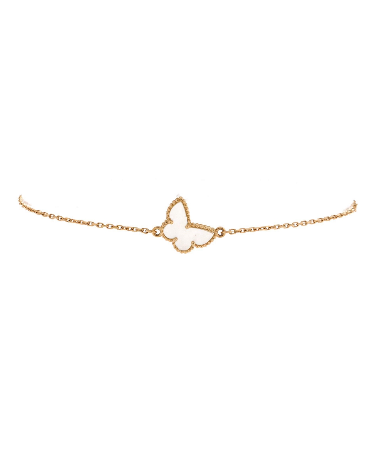 Pre-Owned Van Cleef & Arpels Sweet Alhambra Butterfly Bracelet in 18K Yellow Gold - 18k yellow gold
