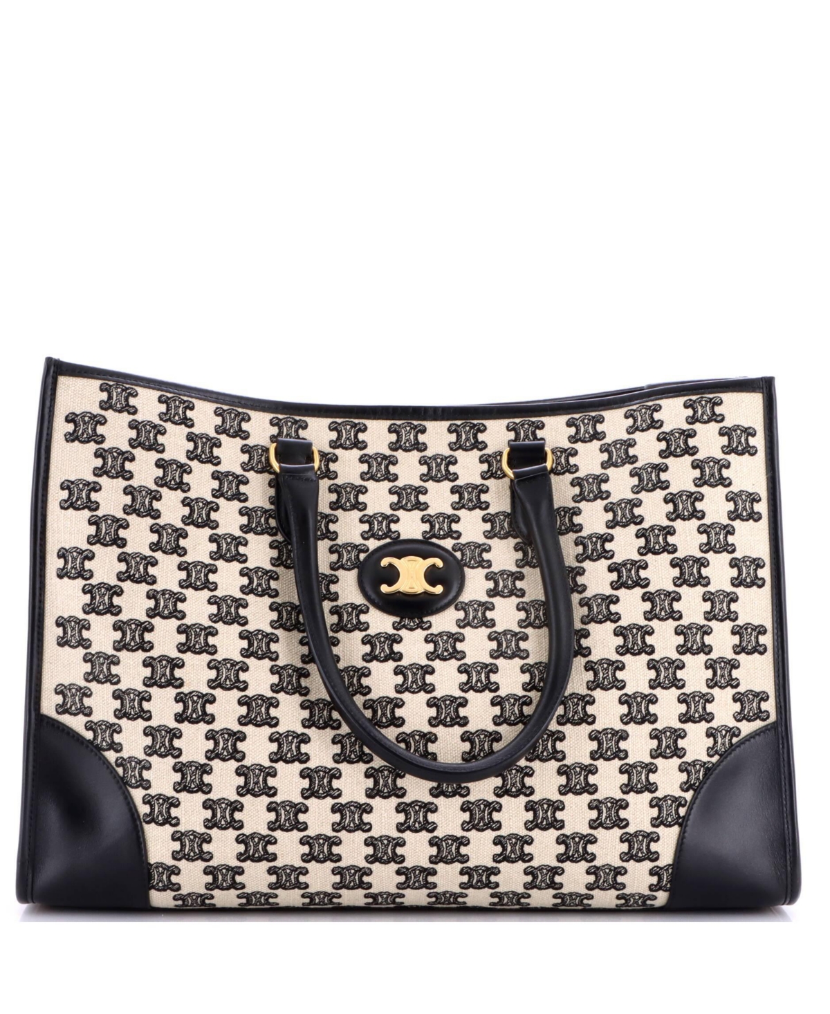Pre-Owned Celine Horizontal Cabas Triomphe Canvas Tote