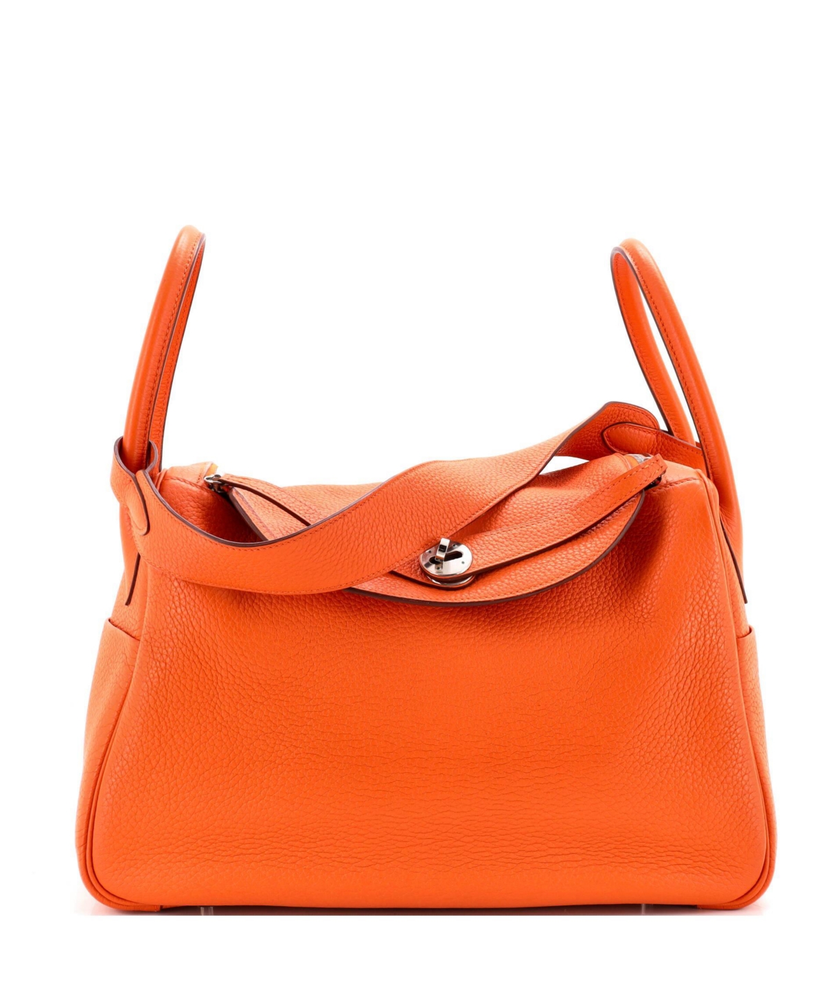 Pre-Owned HERMES 34 Lindy Large Leather Shoulder Bag