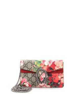 Super Mini Dionysus Bag Blooms Print GG Coated Canvas