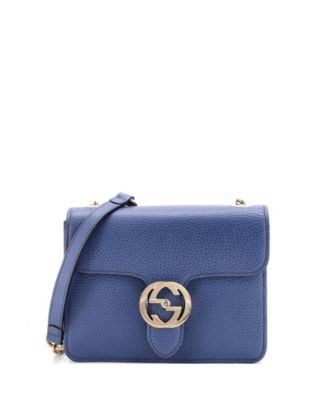 Small Interlocking Shoulder Bag Leather