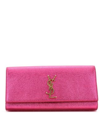 Long Classic Monogram Leather Clutch