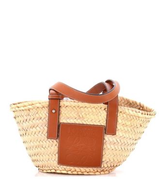 Small Basket Tote Raffia