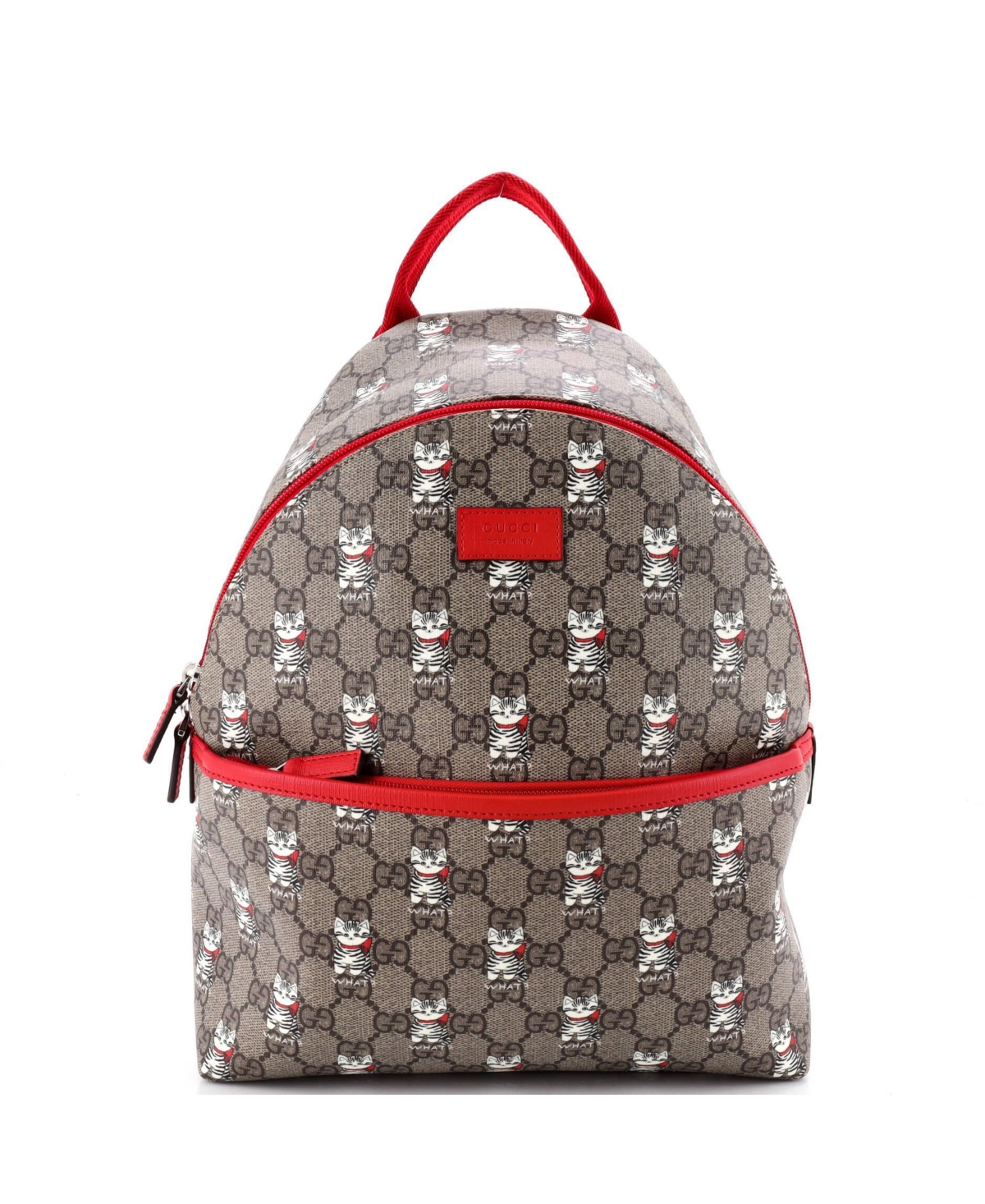 Pre-Owned Gucci Small Children's Zip Backpack Printed Gg Coated Canvas