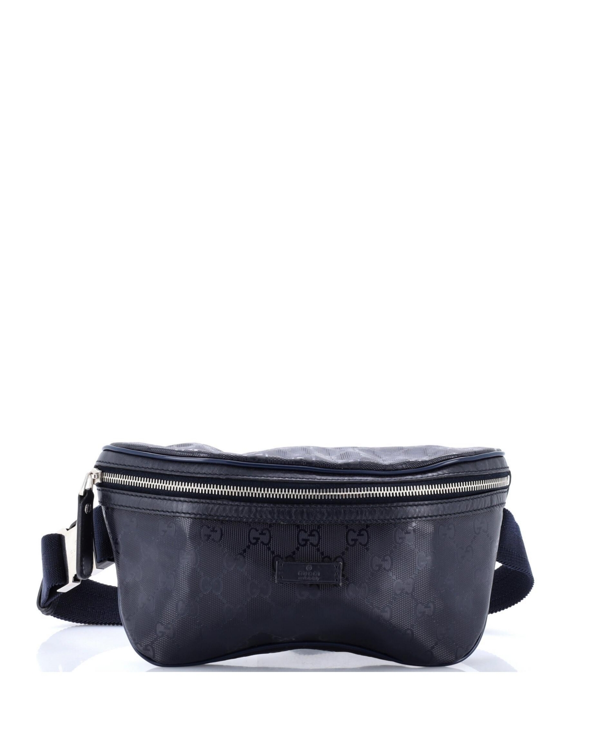 Pre-Owned Gucci Medium Leather Gg Imprime Belt Bag