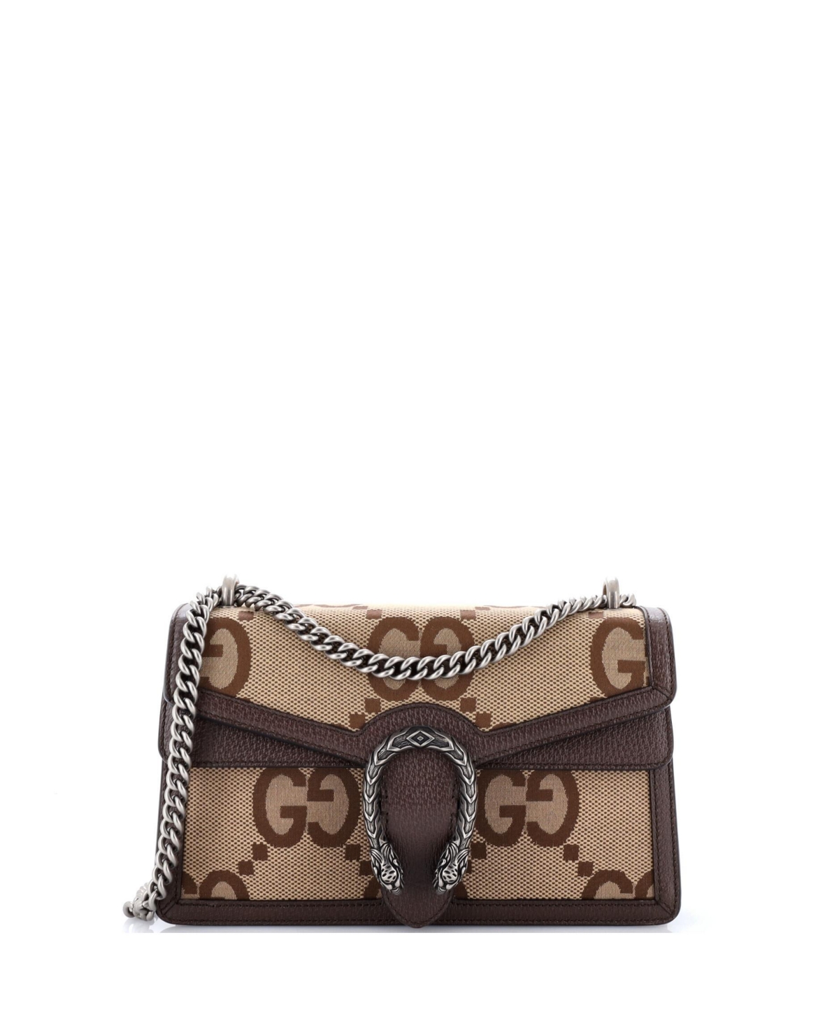 Pre-Owned Gucci Small Dionysus Bag Jumbo Gg Canvas - Brown
