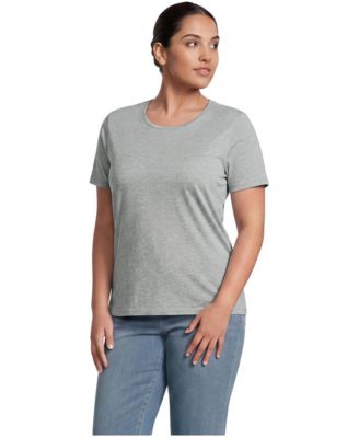 Plus Size Supima Cotton Crew Neck T-Shirt