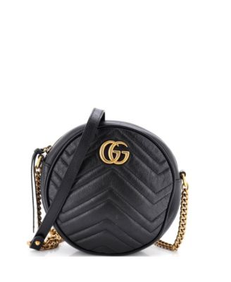 Mini GG Marmont Matelasse Leather Shoulder Bag