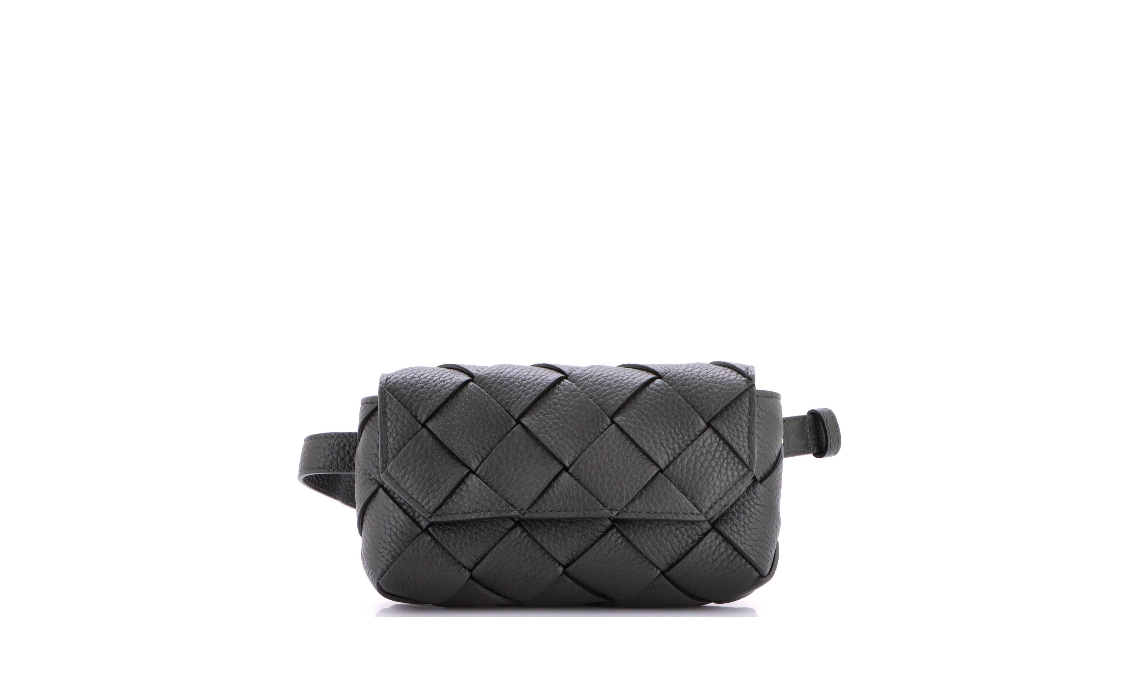 Pre-Owned Bottega Veneta Diago Belt Bag Maxi Intrecciato Leather