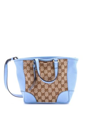 Small Bree Convertible Tote GG Canvas with Leather