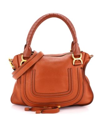 Medium Marcie Leather Satchel, 14"W x 11"H x 5"D
