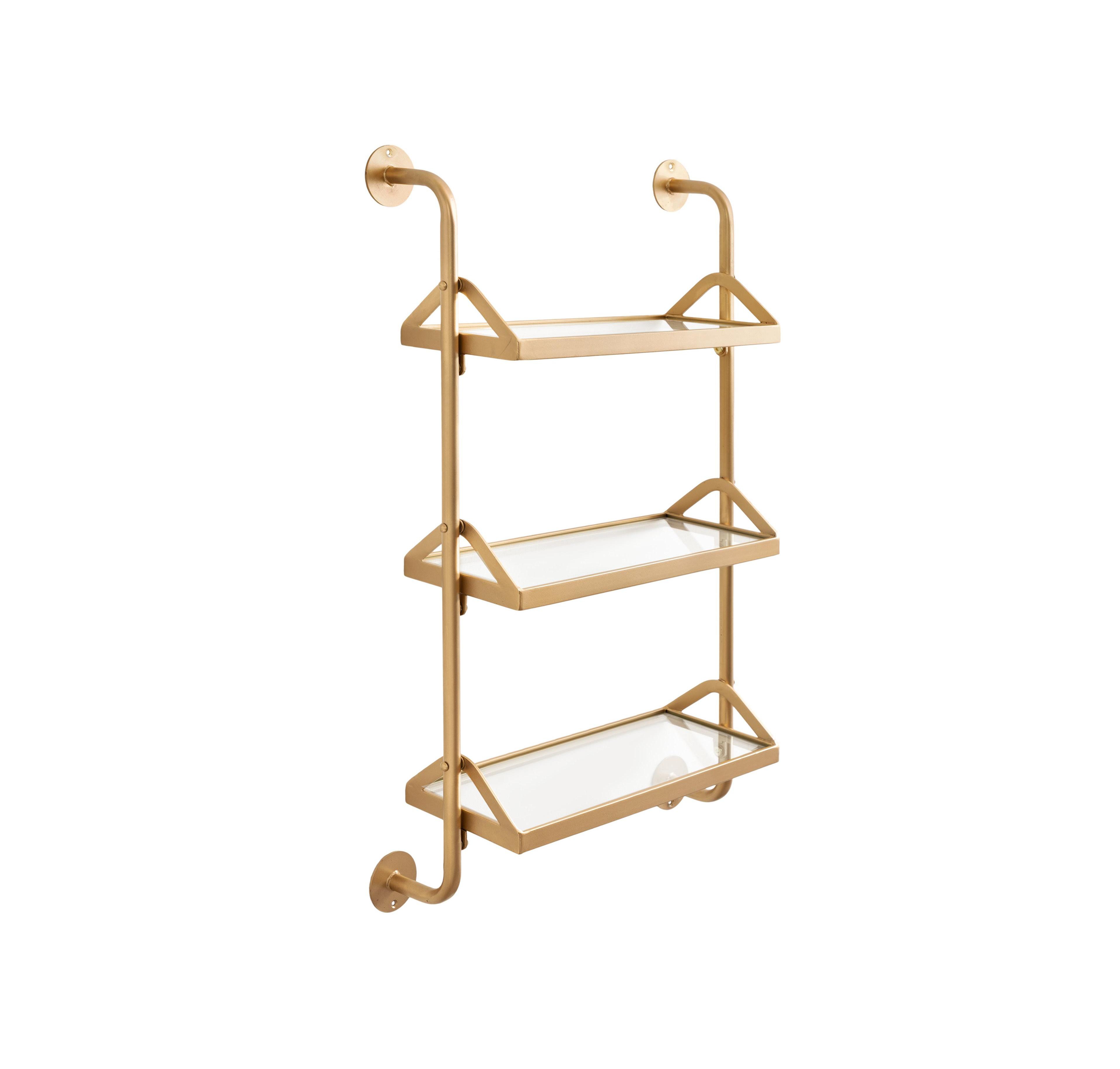 Kate and Laurel Marit Three-Tier Wall Shelf