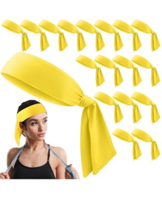 18 Pack Tie Headbands Sports Sweatbands For Men Women