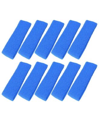 10 Pack Cotton Sports Headbands Sweat Absorbent For Workout Gym Outdoor Activities
