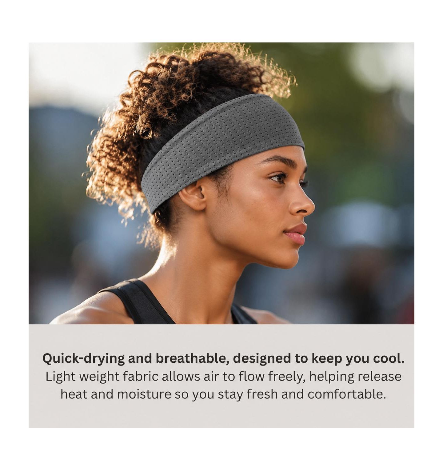 Женские аксессуары для волос Furlihong Reversible Stretchy Sports Headbands, 2-Pack — фото 2