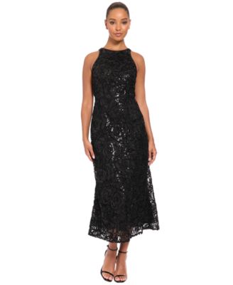 Women's Black Embellished/Sequin Dresses